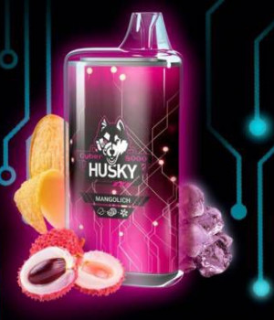 Электронная сигарета Husky Airmax - Mangolich (Манго, личи, лед), 8000 затяжек