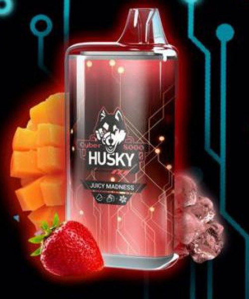 Электронная сигарета Husky Airmax - Juicy madness (Манго, клубника, лед), 8000 затяжек