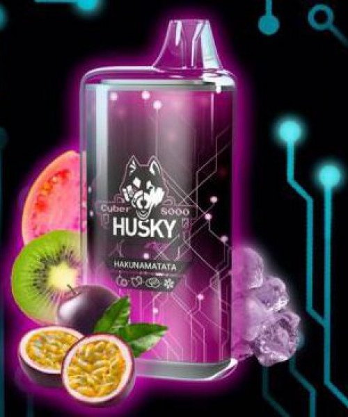 Электронная сигарета Husky Airmax - Hakunamatata (Маракуйя, киви, гуава, лед), 8000 затяжек