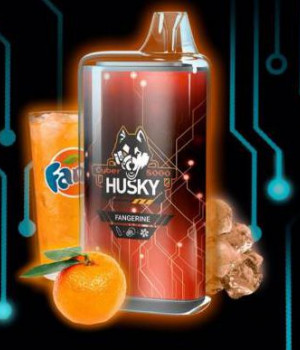 Электронная сигарета Husky Airmax - Fangerine (Мандариновая фанта, лед), 8000 затяжек