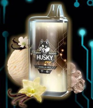 Электронная сигарета Husky Airmax - Milk Vanilla hill (Ванильное мороженое, лед), 8000 затяжек