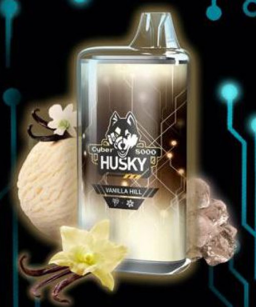 Электронная сигарета Husky Airmax - Milk Vanilla hill (Ванильное мороженое, лед), 8000 затяжек