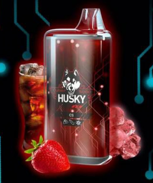 Электронная сигарета Husky Airmax - CS (Клубника, кола, лед), 8000 затяжек