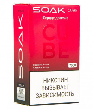 Электронная сигарета Soak Cube - Dragonheart (Сердце Дракона), 7000 затяжек