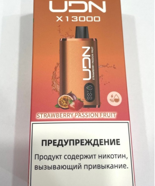Электронная сигарета UDN X - Strawberry Passion Fruit, 13000 затяжек