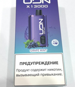 Электронная сигарета UDN X - Grape Mint, 13000 затяжек