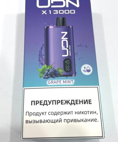 Электронная сигарета UDN X - Grape Mint, 13000 затяжек