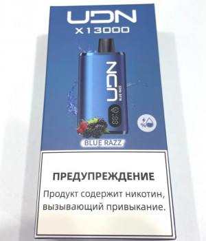 Электронная сигарета UDN X -  Blue Razz, 13000 затяжек