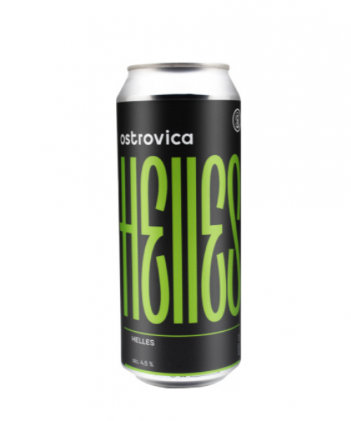 Пиво Ostrovica - Helles, 0.5л, 4.5%