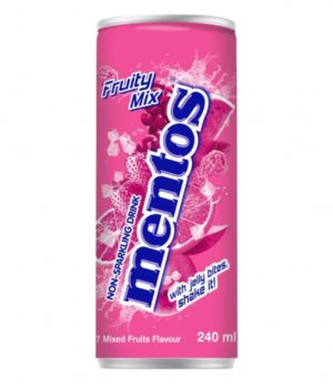 Напиток Mentos - Fruity Mix (Фруктовый микс), 0.240л