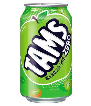 Лимонад Lotte Tams Zero - Kiwi Apple (Яблоко киви), 0.35 л