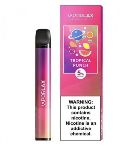 Электронная сигарета Vaporlax - Tropical Punch (Мультифрукт), 800 затяжек
