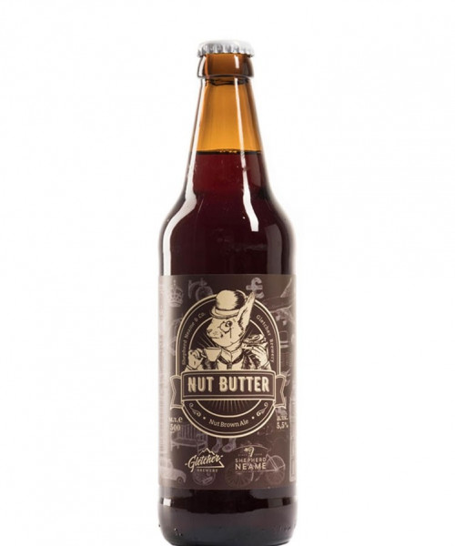 Пивной напиток Глетчер - Nut Butter, 0.5л, 5.5%