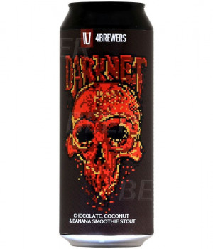 Пивной напиток 4Brewers - Darknet (Шоколад и кокос), 0.5л, 6.9%