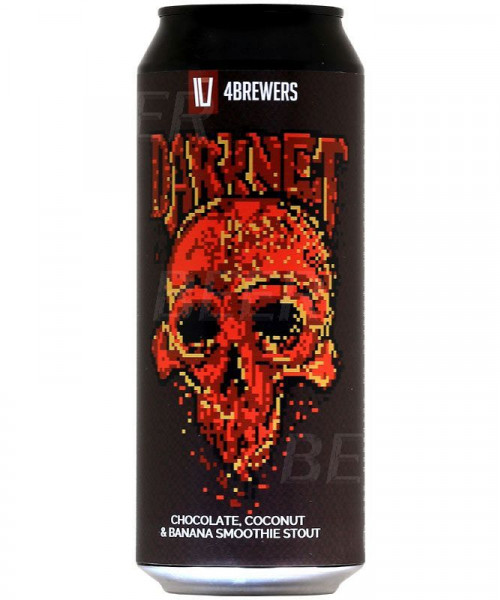 Пивной напиток 4Brewers - Darknet (Шоколад и кокос), 0.5л, 6.9%