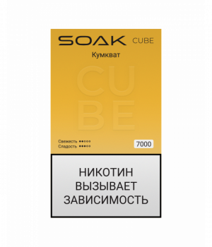 Электронная сигарета Soak Cube - Kumquat (Кумкват), 7000 затяжек