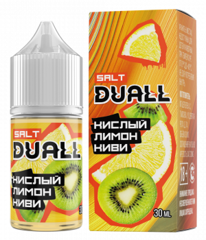 Жидкость DUALL 30 мл hard 20 мг - Кислый лимон, киви