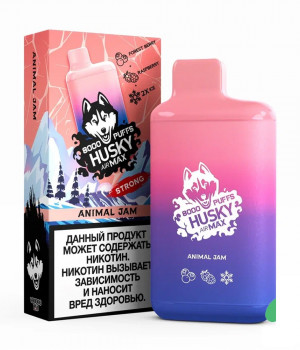 Электронная сигарета Husky Airmax - Animal jam (Лесные ягоды,малина), 8000 затяжек Электронная сигарета Husky Airmax - Animal jam (Лесные ягоды,малина), 8000 затяжек