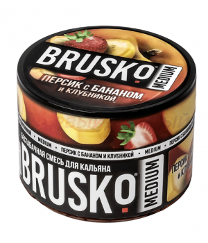 Brusko 50 г - Персик с Бананом и Клубникой