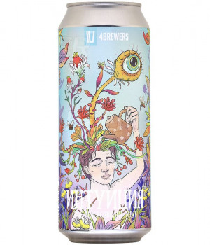 Пивной напиток 4Brewers - Интуиция, 0.5л, 4.5%