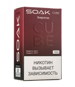 Электронная сигарета Soak Cube - Energy Drink (Энергетик), 7000 затяжек