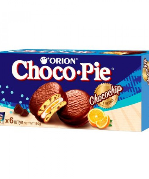 Пирожное Orion Choco Pie - Шоколад и апельсин, 30 г