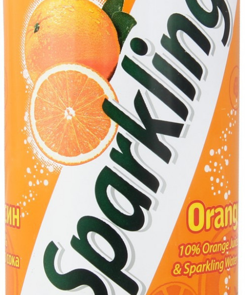 Лимонад Lotte - Sparking Orange, 0.345 л