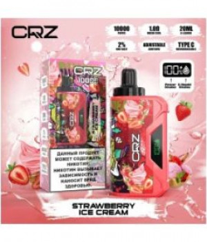 Электронная Сигарета CRZ - Клубничное мороженое, 10000 затяжек