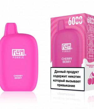 Электронная сигарета Flum Pebble - Cherry Berry (Вишня Ягоды), 6000 затяжек