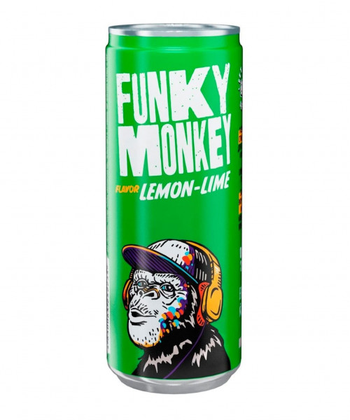 Лимонад Funky Monkey - Лимон Лайм, 0.33л