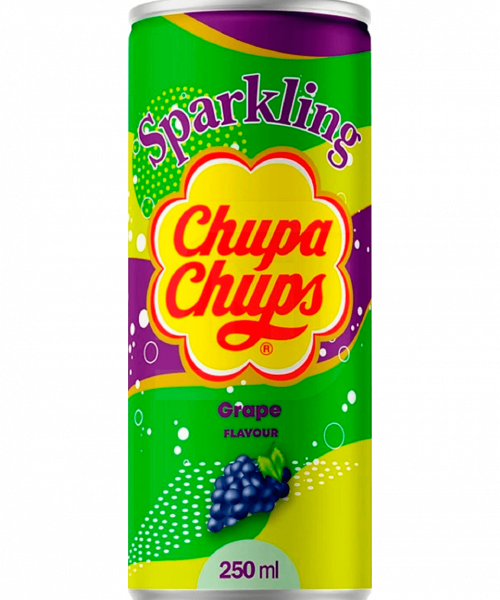 Лимонад Chupa Chups - Grape (Виноград), 0.345 л