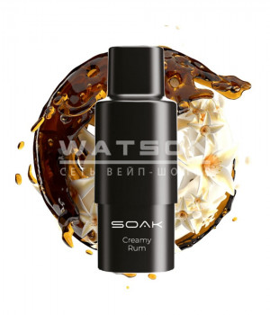 Картридж SOAK Q - Creamy Rum (Кремовый ром), 1500 затяжек