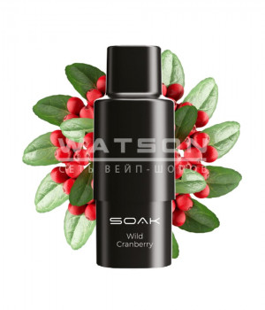 Картридж SOAK Q - Wild Cranberry (Дикая клюква), 1500 затяжек