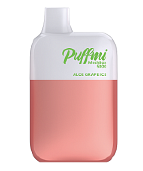 Электронная сигарета Puffmi - Aloe Grape Ice, 5000 затяжек