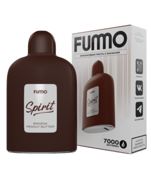 Электронная сигарета Fummo Spirit - Арахисовая Паста С Бананом, 7000 затяжек