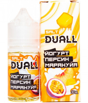 Жидкость DUALL 30 мл hard 20 мг - Йогурт, персик, маракуйя