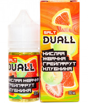 Жидкость DUALL 30 мл hard 20 мг - Кислая жвачка, грейпфрут, клубника