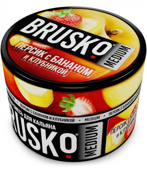 Brusko 50 г - Персик с Бананом и Клубникой