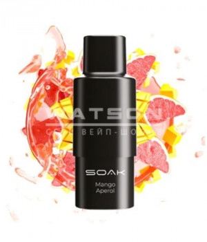 Картридж SOAK Q - Mango Aperol (Манго апероль), 1500 затяжек