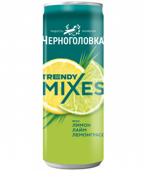 Лимонад Черноголовка - Лимон Лайм Лемонграсс, 0.33л