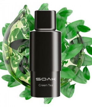 Картридж SOAK Q - Green Tea (Зеленый чай), 1500 затяжек
