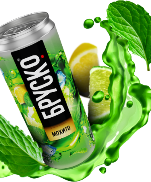 Лимонад BRUSKO - Мохито, 0.33 л