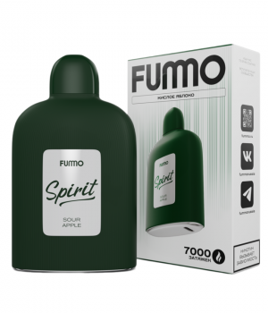 Электронная сигарета Fummo Spirit - Кислое Яблоко, 7000 затяжек