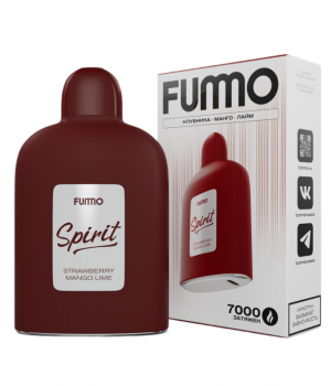 Электронная сигарета Fummo Spirit - Клубника Манго Лайм, 7000 затяжек