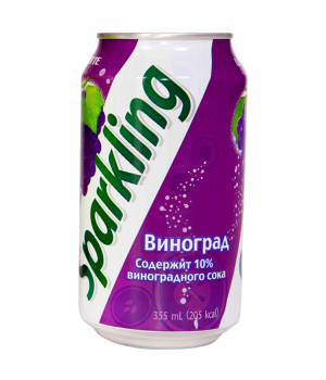 Лимонад Lotte - Sparking Grape, 0.345 л