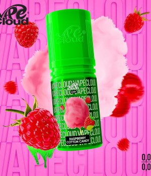 Жидкость Vape Cloud Sour 30 мл 20 мг - Raspberry Cotton Candy (Кислая малиновая вата)