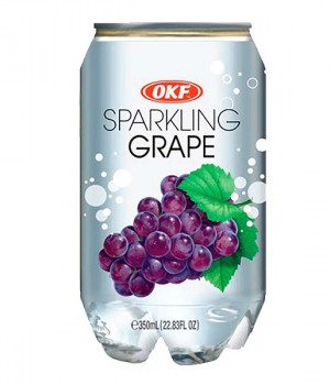 Лимонад OKF Sparkling - Grape, 0.35 л