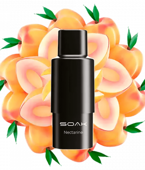 Картридж SOAK Q - Nectarine (сладкий нектарин), 1500 затяжек