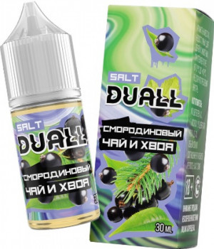 Жидкость DUALL 30 мл hard 20 мг - Смородиновый чай и хвоя
