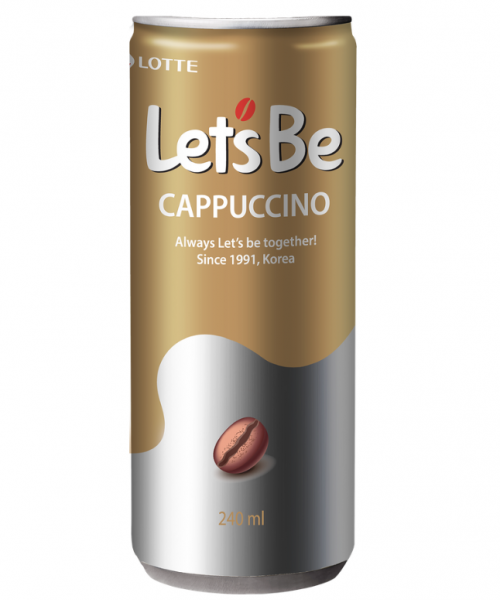 Напиток кофейный Lotte Let's be - Cappuccino, 0.24 л